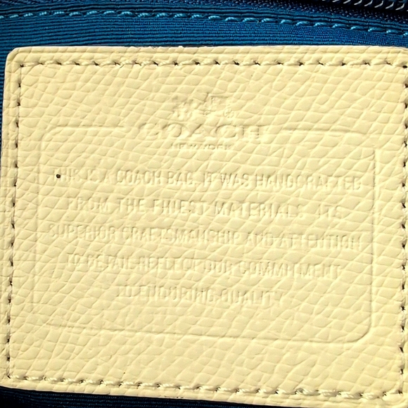 Coach Badlands Floral (Blue/White) Zip Tote Handbag - Picture 15 of 15